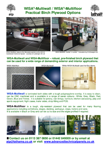 Plywood - WISA-Multiwall & WISA-Multifloor