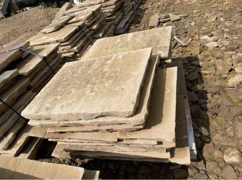 BBS Riven Buff Sandstone - Sandstone paving