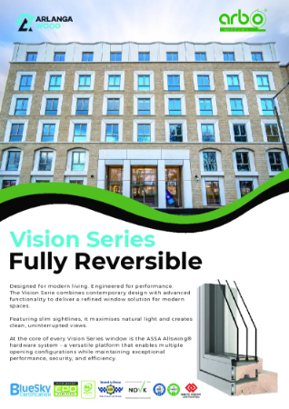 Vision Series Fully Reversible Windows | High-Performance Timber & Aluminium-Clad Top Swing Windows