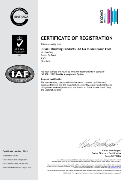 ISO 9001:2015 Certificate