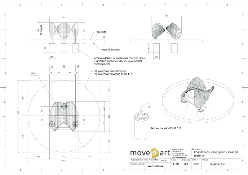 Layslide 2.4 D Foundation Plan