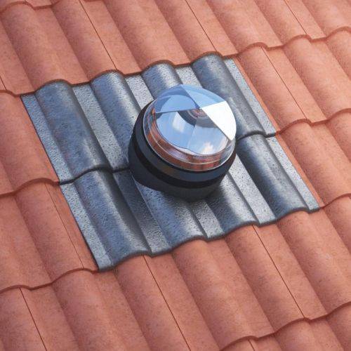 Monodraught Pitched Roof Bold Rolled Tiles Kit - Tubular Skylight for Pitched Roof Bold Rolled Tiles - Rooflights, Daylight Pipes