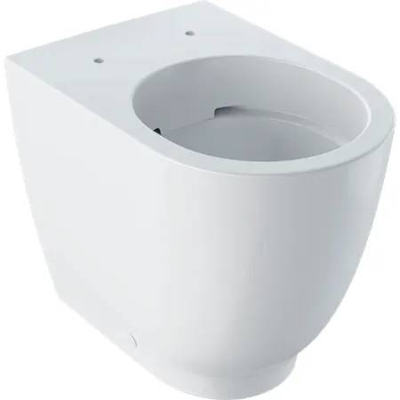 Geberit Acanto floor-standing WC, washdown, raised, back-to-wall, shrouded, Rimfree - Floor-Standing WC