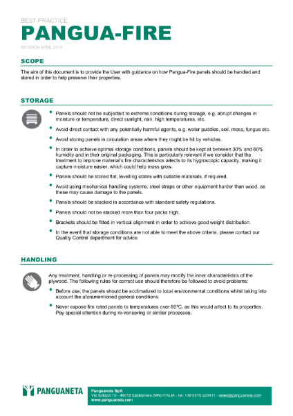 Pangua-Fire Best Practice Document