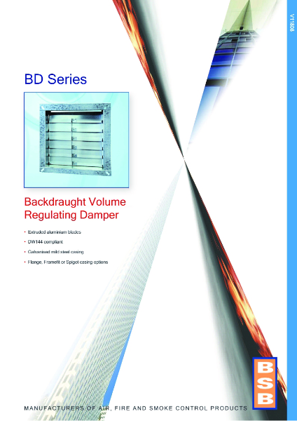 BD Series Backdraught Damper Brochure