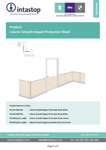Data Sheet - I-Gienic Standard Smooth Sheet