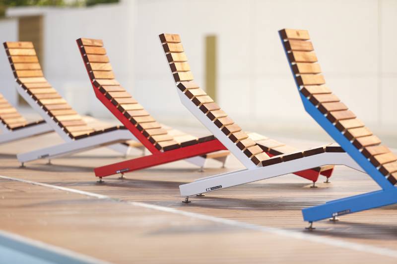 Rivage Lounger - Outdoor Lounger for Public Spaces