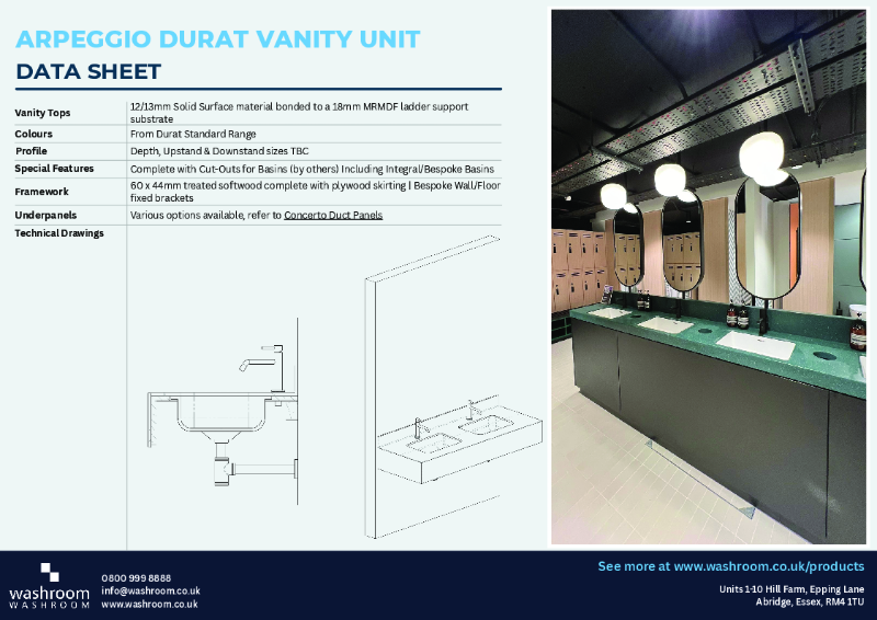 Arpeggio Durat Vanity Unit