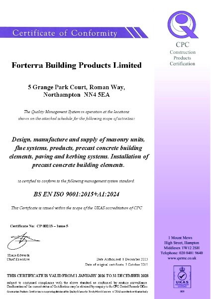 Fortera - ISO 9001 Quality Management System