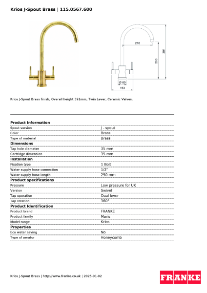 Product Sheet 115.0567.600