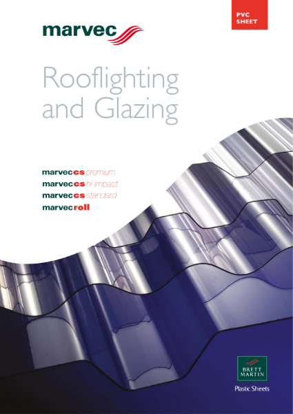 Corrugated PVC Sheet for Rooflighting and Glazing - marvec cs standard, premium, hi-impact & roll