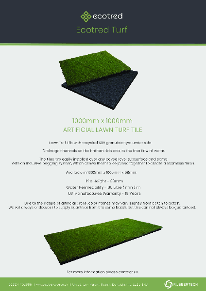ecotred Turf - Data Sheet