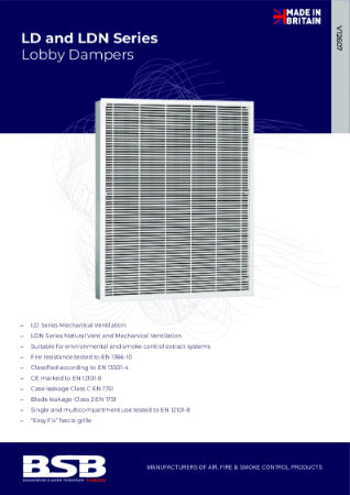 LD/ LDN Series Lobby Mechanical/ Natural Ventilation Smoke Damper Brochure