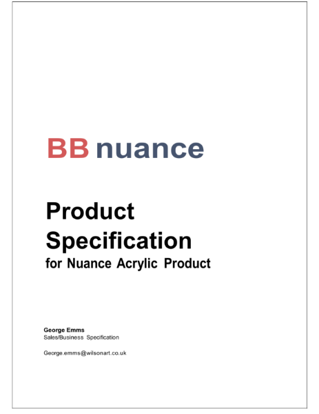 Acrylic Product Datasheet