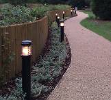 Steel lighting bollards