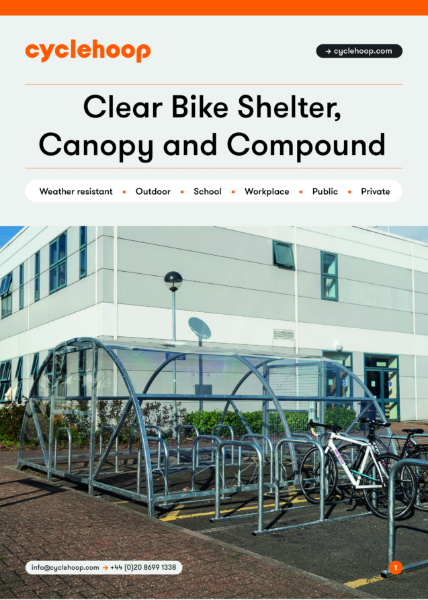 Clear Bike Shelter, Canopy and Compound