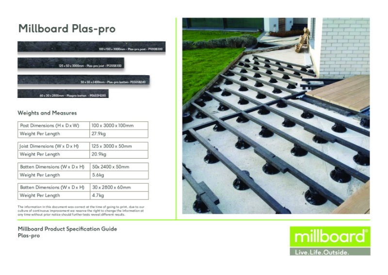 Plas-Pro Technical specification sheet