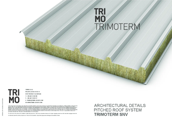 Architectural Details - Pitched Roof System - TRIMOTERM SNV - PDF