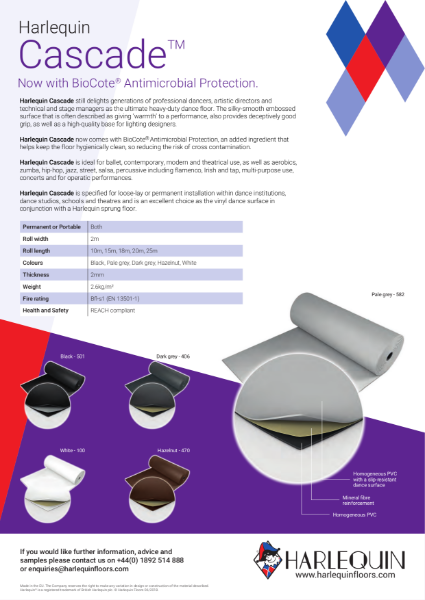 Harlequin Cascade BioCote Performance Vinyl Surface