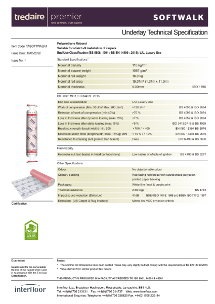 Softwalk Specification