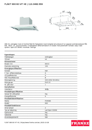Product Sheet 110.0492.559