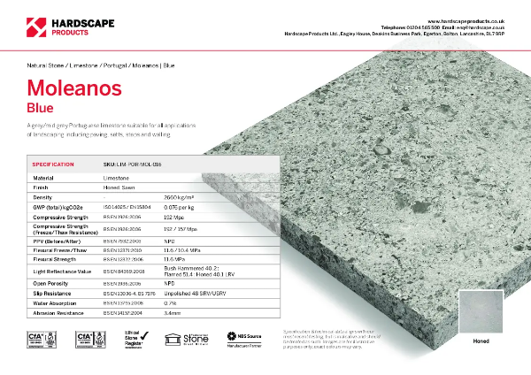 Moleanos Blue Hardscape Datasheet