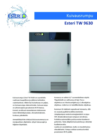 Esteri TW9630 esite