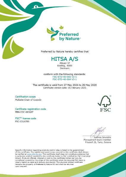 Hitsa - FSC Certificate (07.2025)
