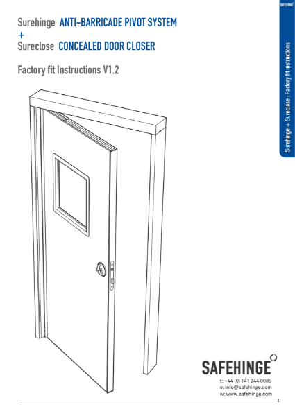 Surehinge+Sureclose - Factory fit instructions