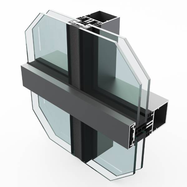 SF52 Horizontal Capped Curtain Wall System