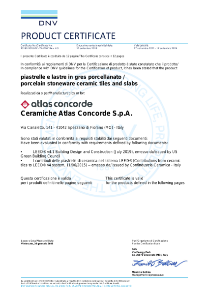Atlas Concorde LEED® v4.1 Building Design and Construction