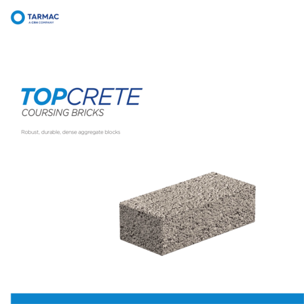 Topcrete Coursing Bricks - Aggregate Blocks Product Guide