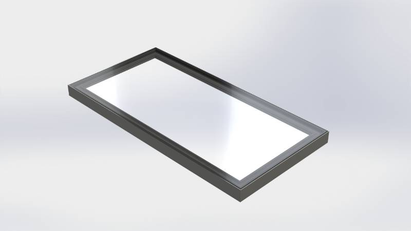 Skyway Fixed Flatglass Rooflight - Single Pane