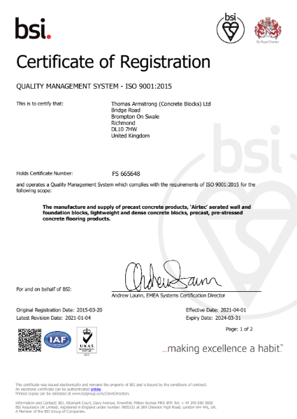 ISO 9001:2015 Quality Management