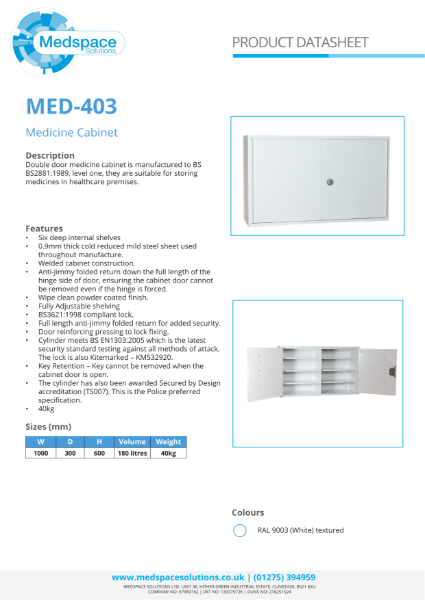 MED-403 - Medicine Cabinet