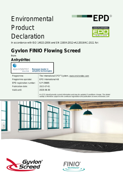 Gyvlon Finio Screed EPD