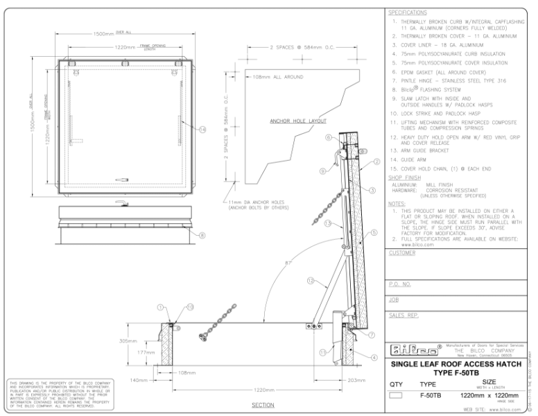 SUBMITTAL DRAWING  F-50TB