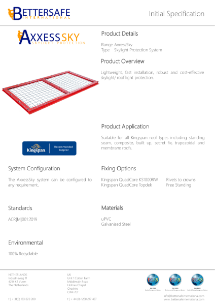 AxxessSky Initial Specification