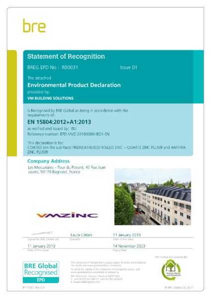 EN15804 Pre-Weathered QUARTZ PLUS & ANTHRA PLUS