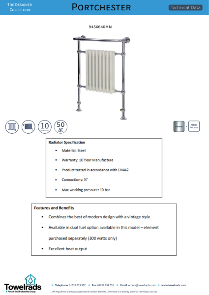 Portchester Towel Rail