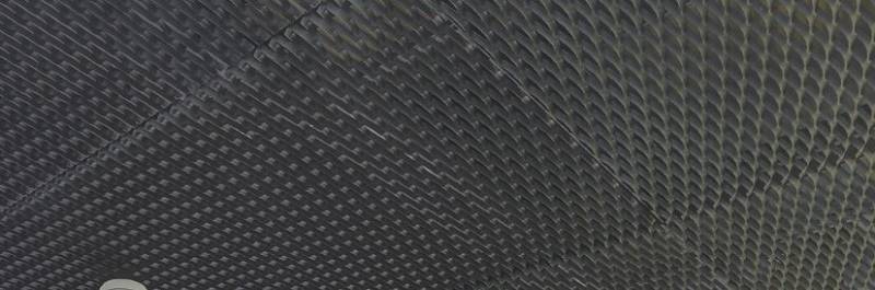 Luxalon® Tiles & Planks Stretch - Stretch metal/ expanded mesh ceiling