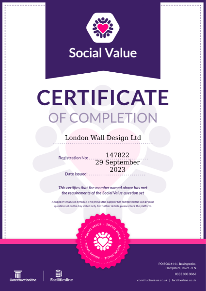 Social Value Certificate Constructionline