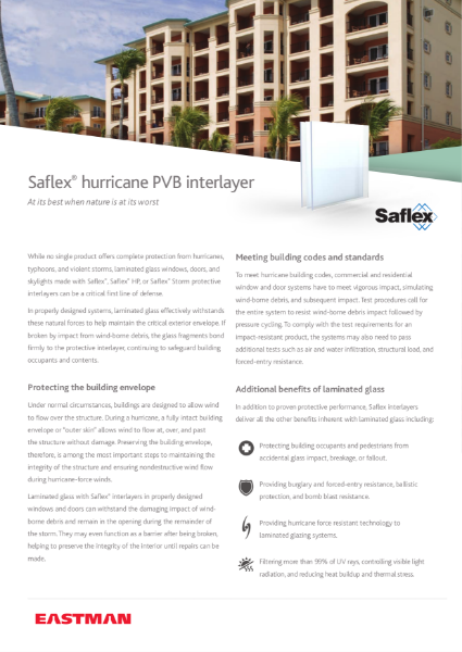 Saflex Storm Product Bulletin
