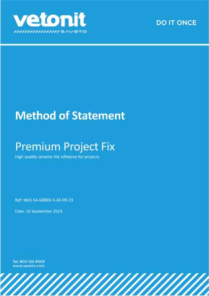 Method of Statement  Premuim Project Fix