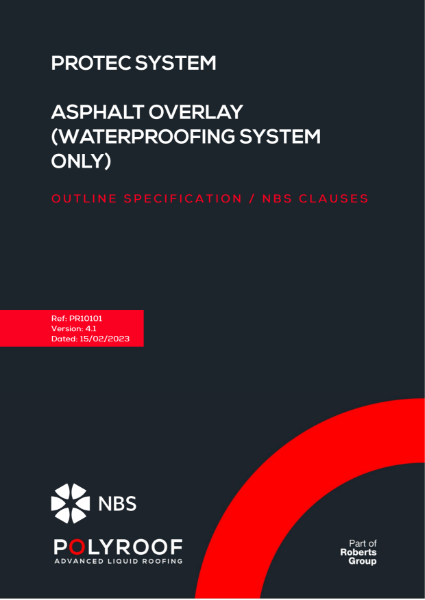 Outline Specification - PR10101 Protec to Asphalt (Overlay)