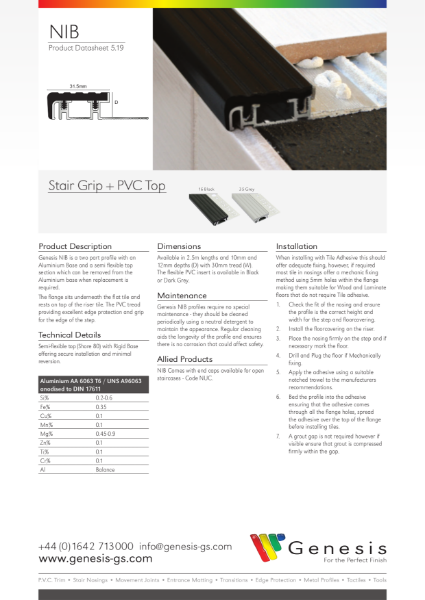 NIB Datasheet