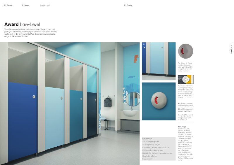 Brochure | Award Low-Level Toilet Cubicles