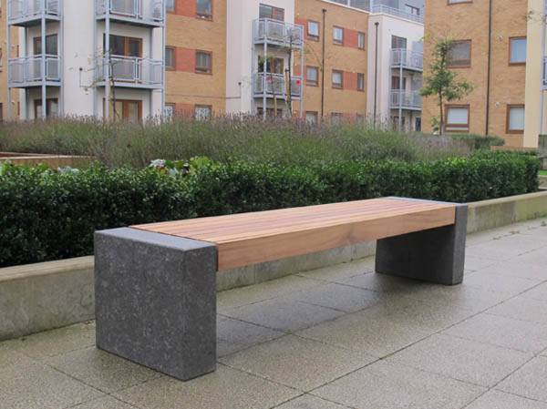 Elements Seat And Bench - Granite Blocks