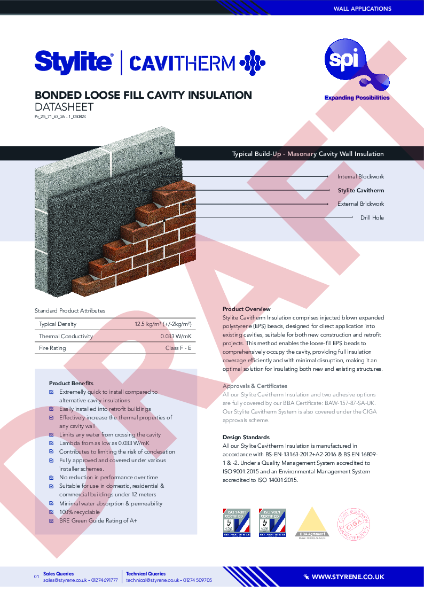 Stylite Cavitherm+ Technical Datasheet