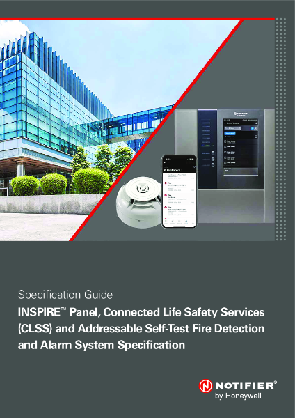 Notifier Inspire and Self testing Smoke / Heat  Detection Specification Guide